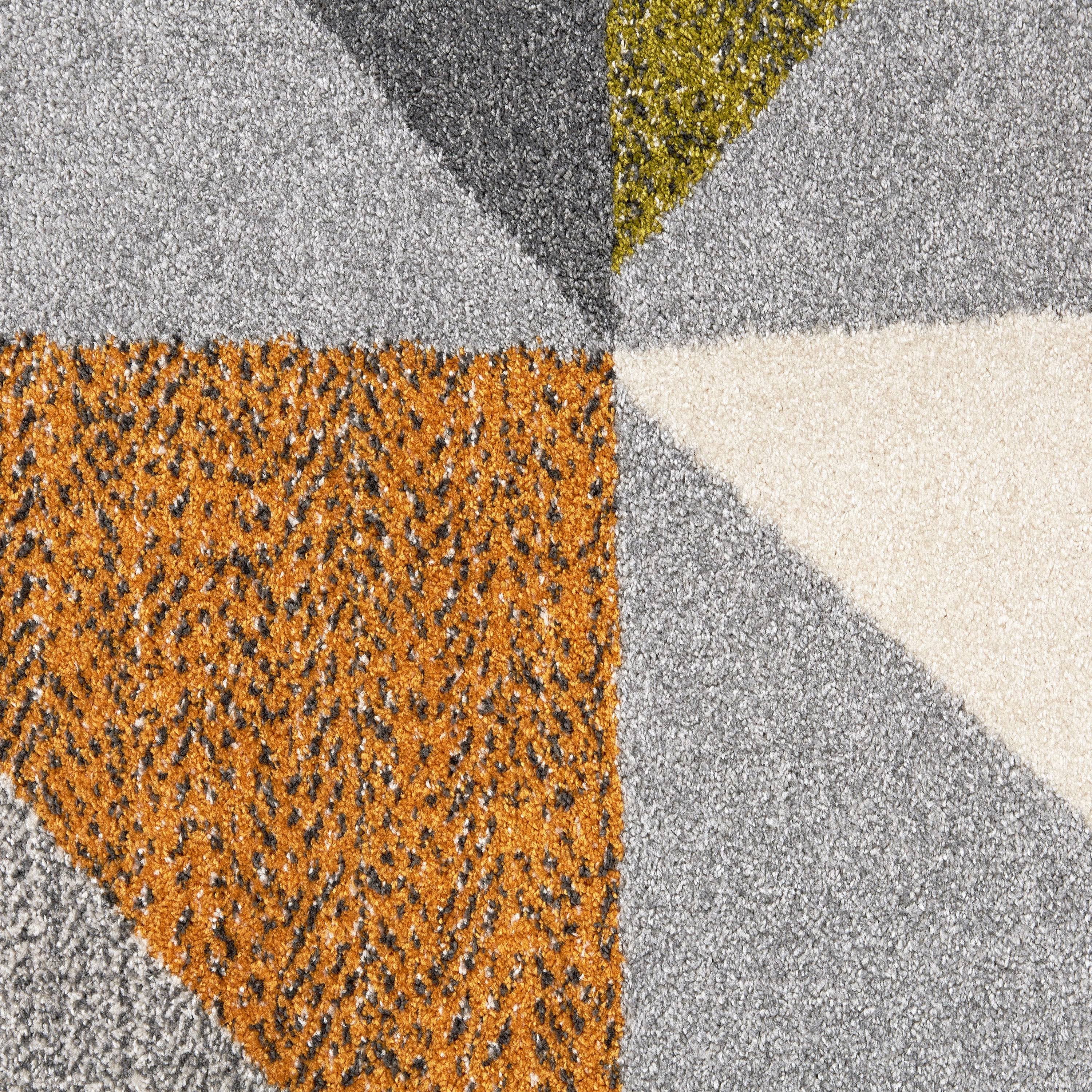 BALTA Rugs Orleans Gray/Yellow Area Rug, Size: 7'10 inch x 10'