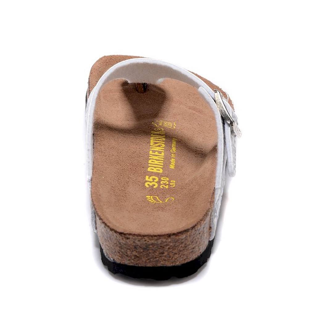 Birkenstock Kids Gizeh Birko-Flor Nubuck Mocha Thong Sandals