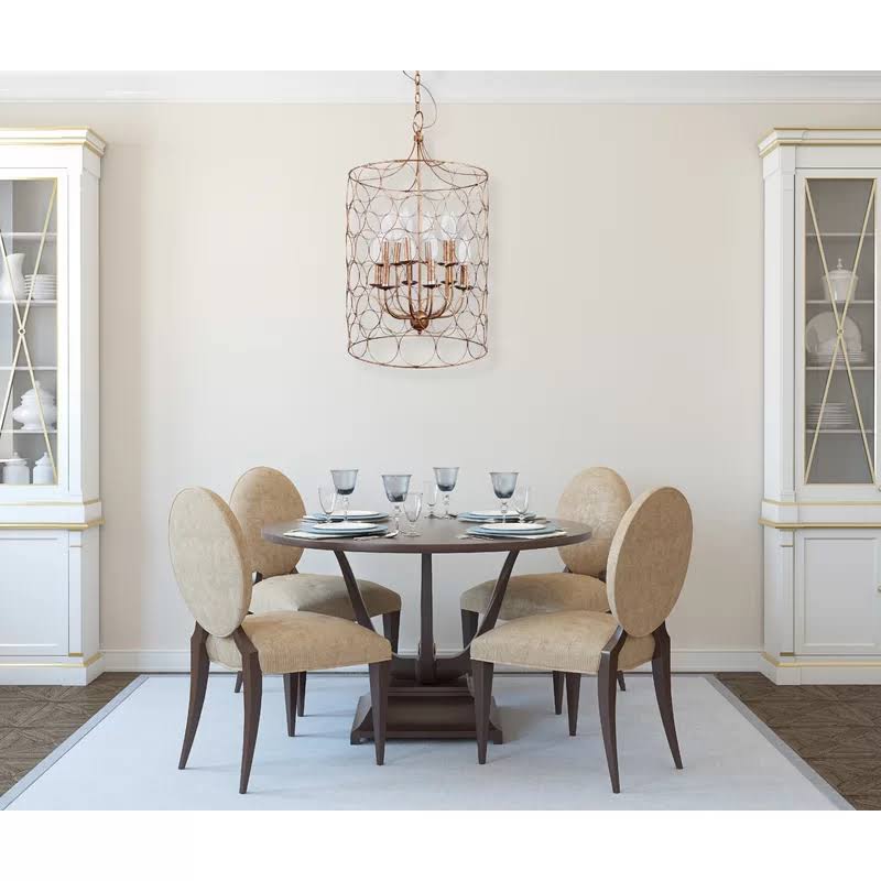 Flores 12 - Light Candle Style Drum Chandelier - Bronze