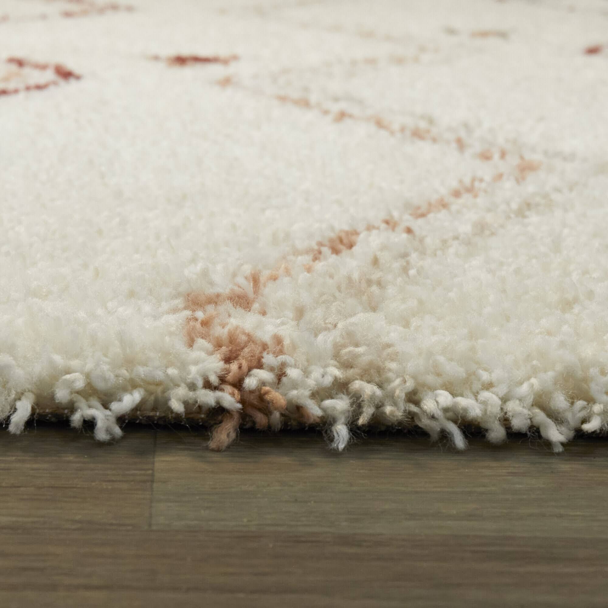 Kallos Tribal Shag Area Rug - 5&3x22 x 7& - Charcoal Grey