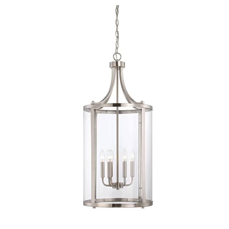 Wayland 6-Light Lantern Pendant Finish: Satin Nickel