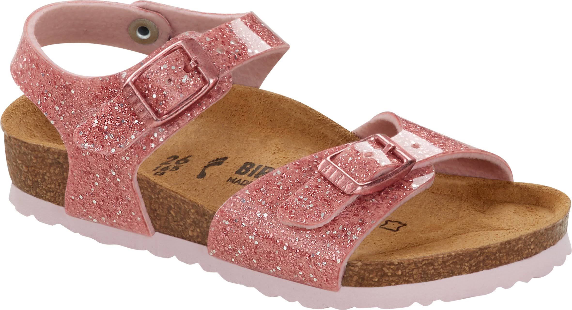 Birkenstock Kids Rio Birko-Flor Cosmic Sparkle Old Rose 31