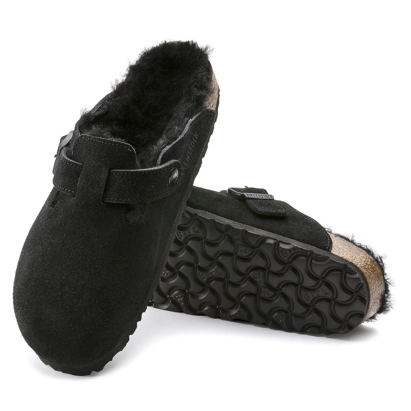 Birkenstock Boston Shearling Suede Leather Mink / 39