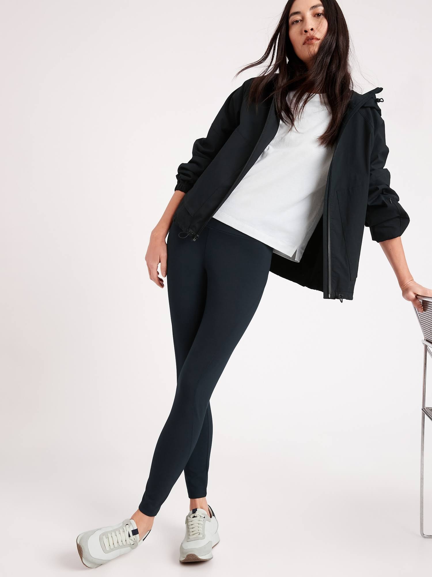 Banana Republic Women's High-Rise Ponte 7/8 Legging Navy Size Xs