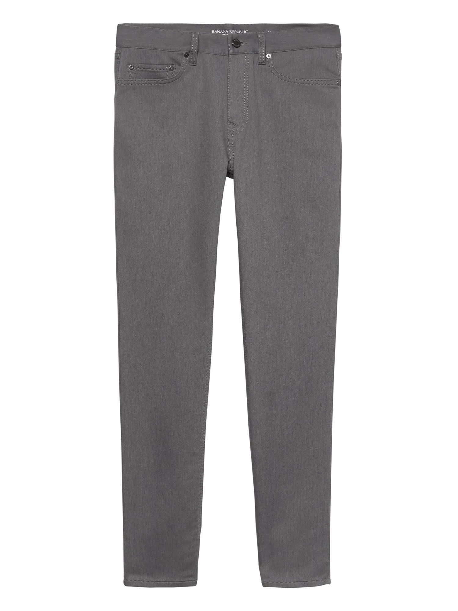 Banana Republic Men's Athletic Tapered Heathered Traveler Pant Smoke Gray Size 33W 32L
