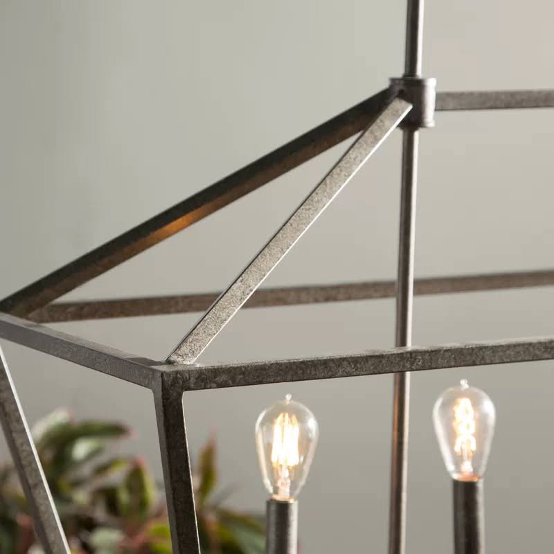 Finch 5 - Light Kitchen Island Linear Pendant Finish: Matte Black