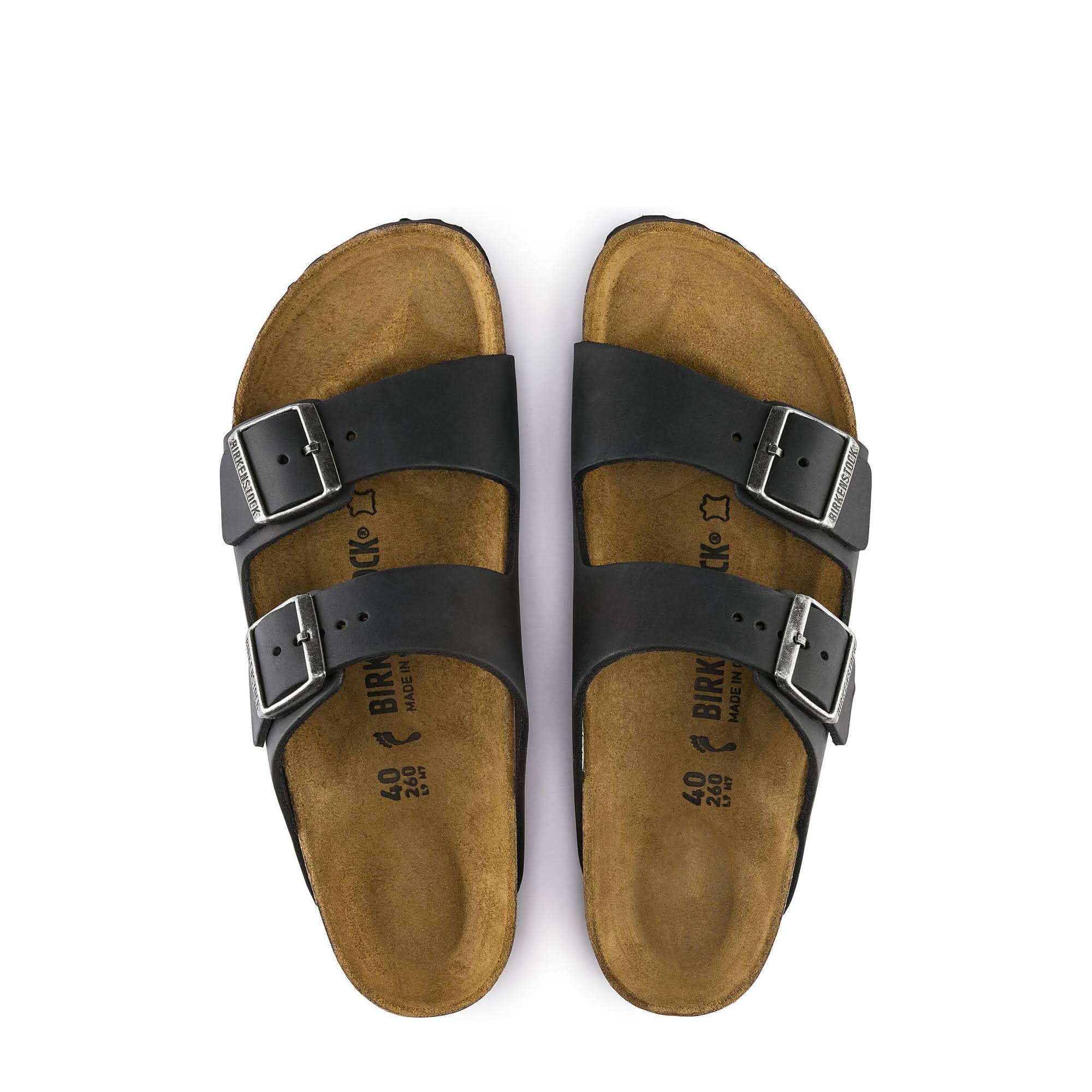 Birkenstock Arizona Oiled Leather Black Sandal