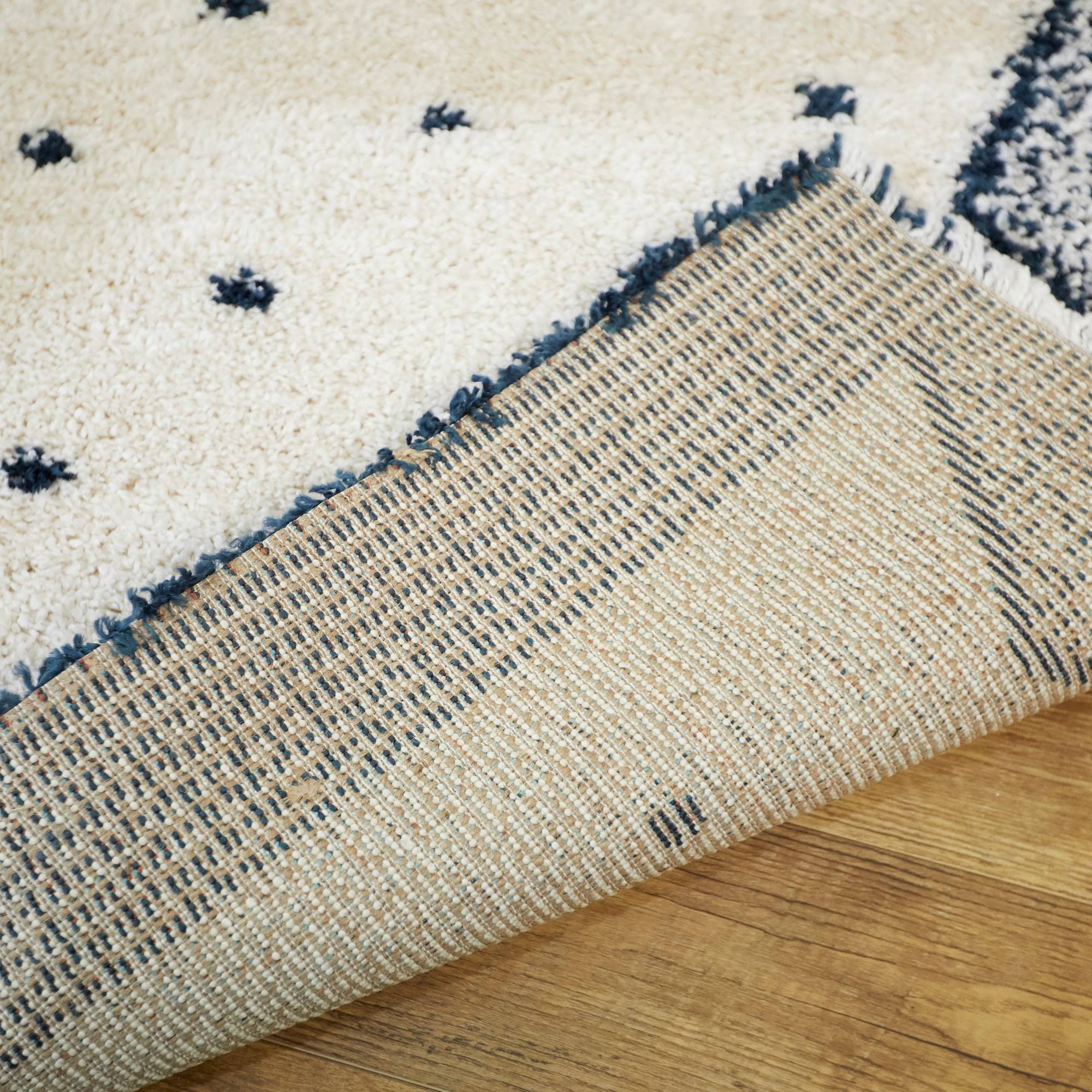 BALTA Crivelli Modern Shag Navy 8 ft. x 10 ft. Area Rug, Blue