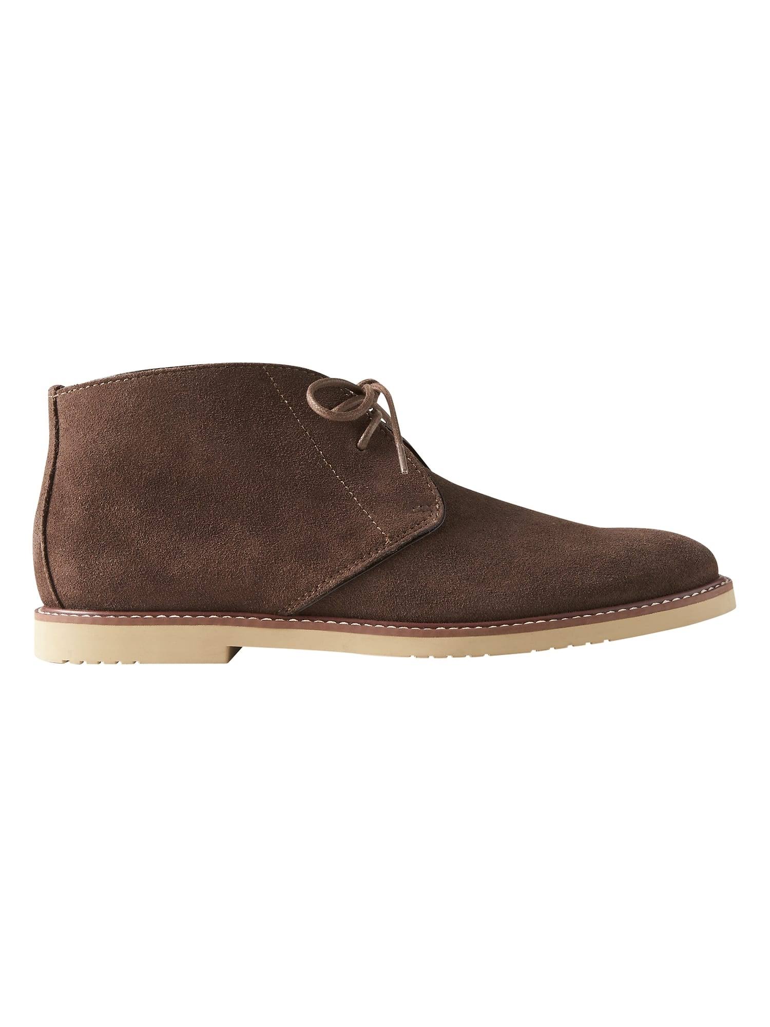 Banana Republic Factory Men's Suede Desert Chukka Boot Brown Regular Size 9