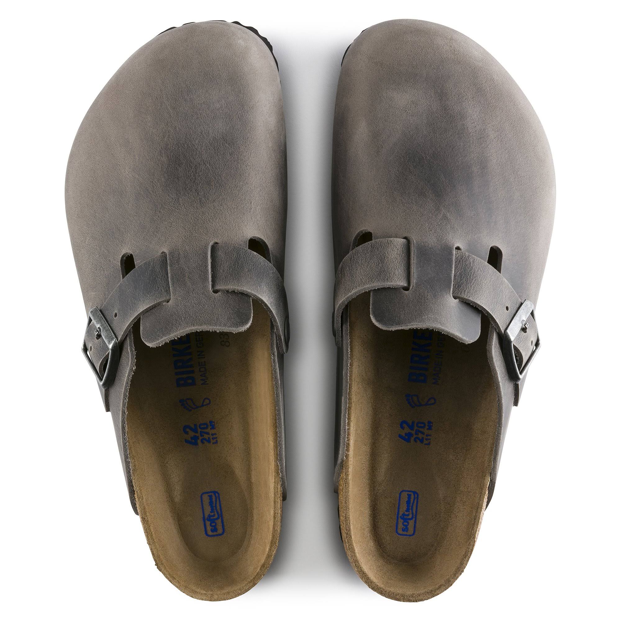 Birkenstock Boston Oiled Leather Iron Soft Footbed 41