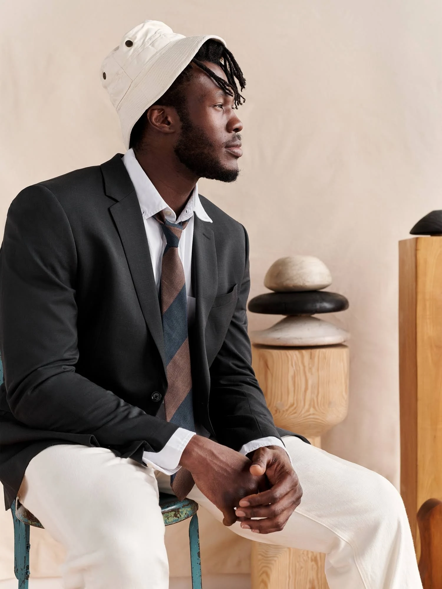 Banana Republic Men's Slim Solid Italian Wool Suit Jacket Black Size 38 Regular