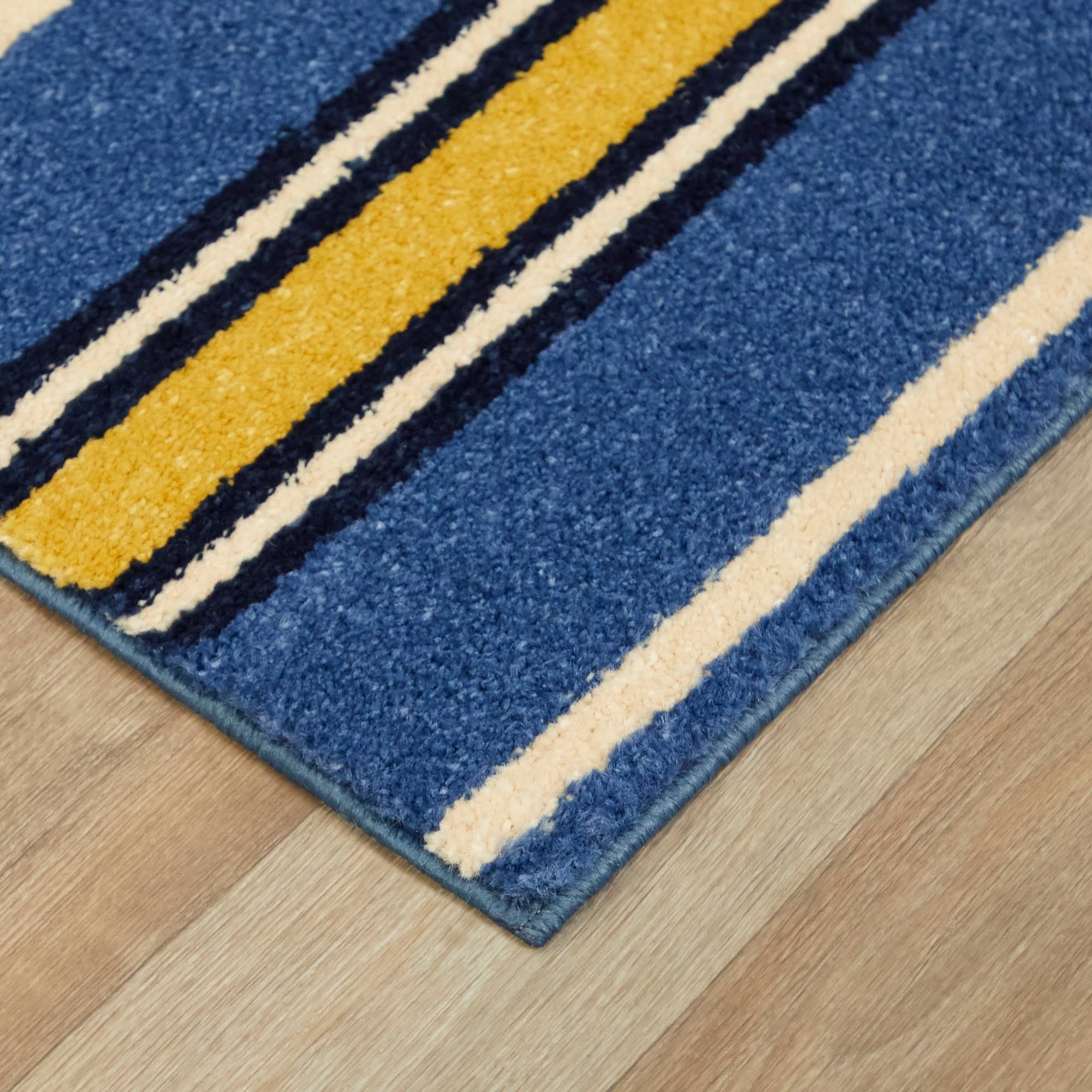 BALTA Aubrey Gold 5 ft. x 7 ft. Classic Stripe Area Rug