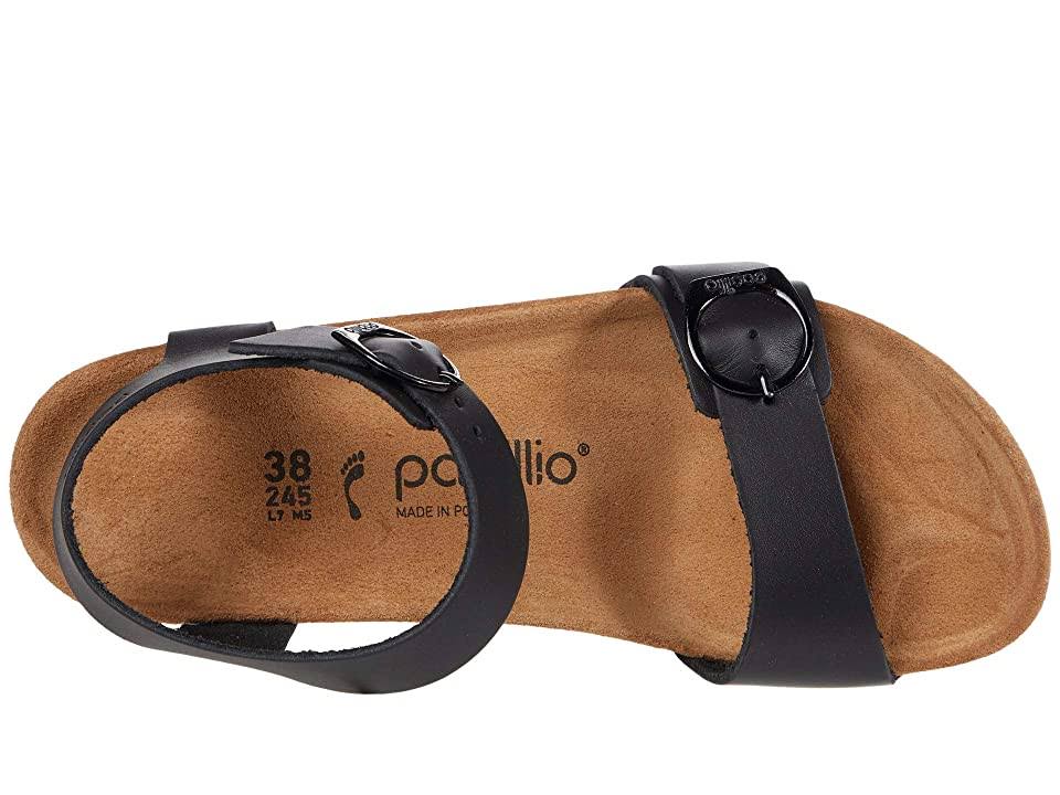 Birkenstock Women's Soley Wedge Sandals - Black Leather N / 42