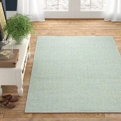 Birch Lane Heritage Ava Handmade Wool Green Area Rug