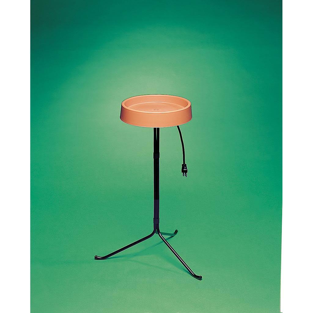 12-Inch Heated Bird Bath with Metal Stand