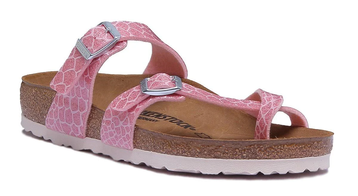Birkenstock Mayari Birko-Flor Magic Snake Rose Size 5
