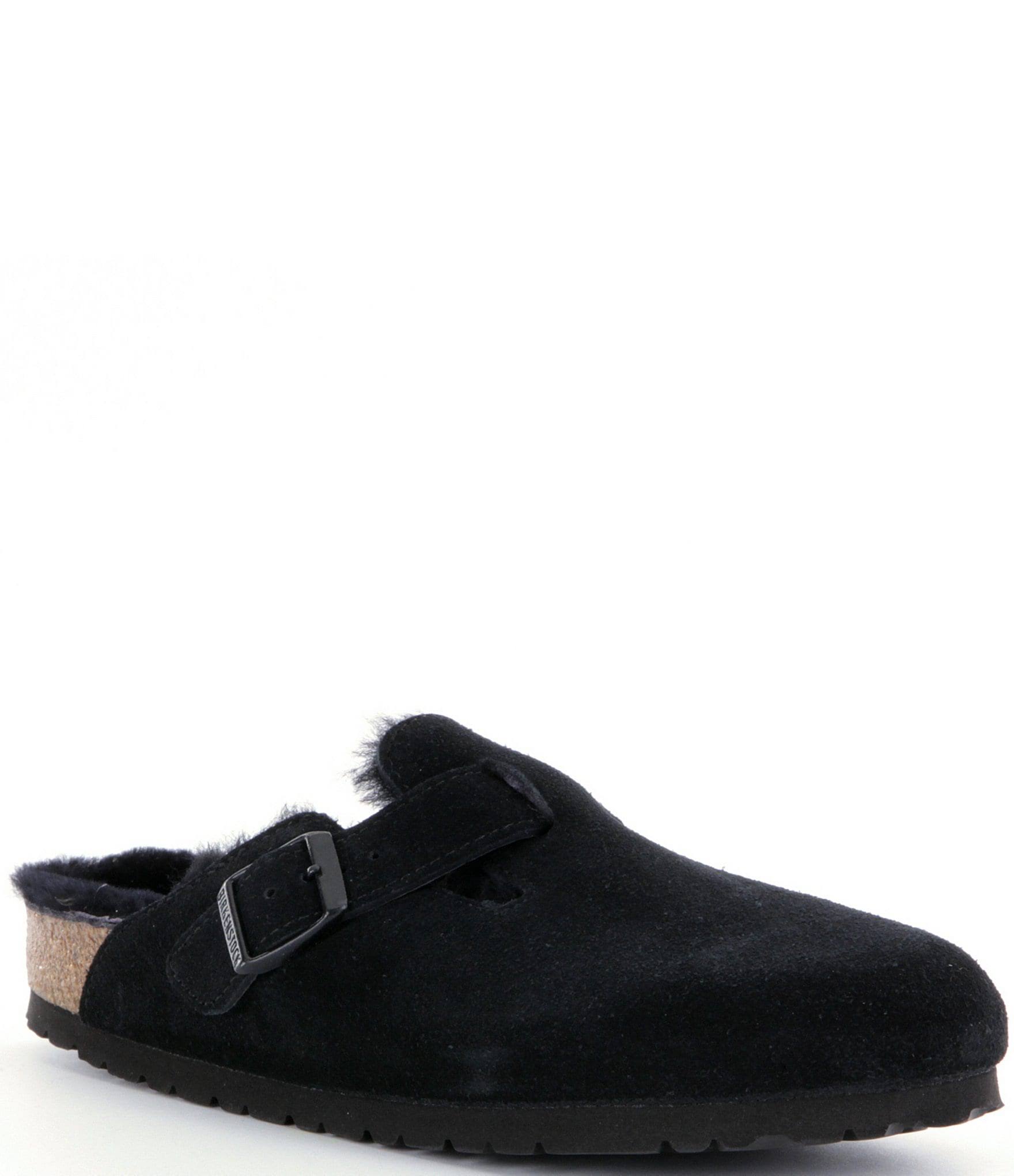 Birkenstock Women's Boston Shearling Clogs, Black