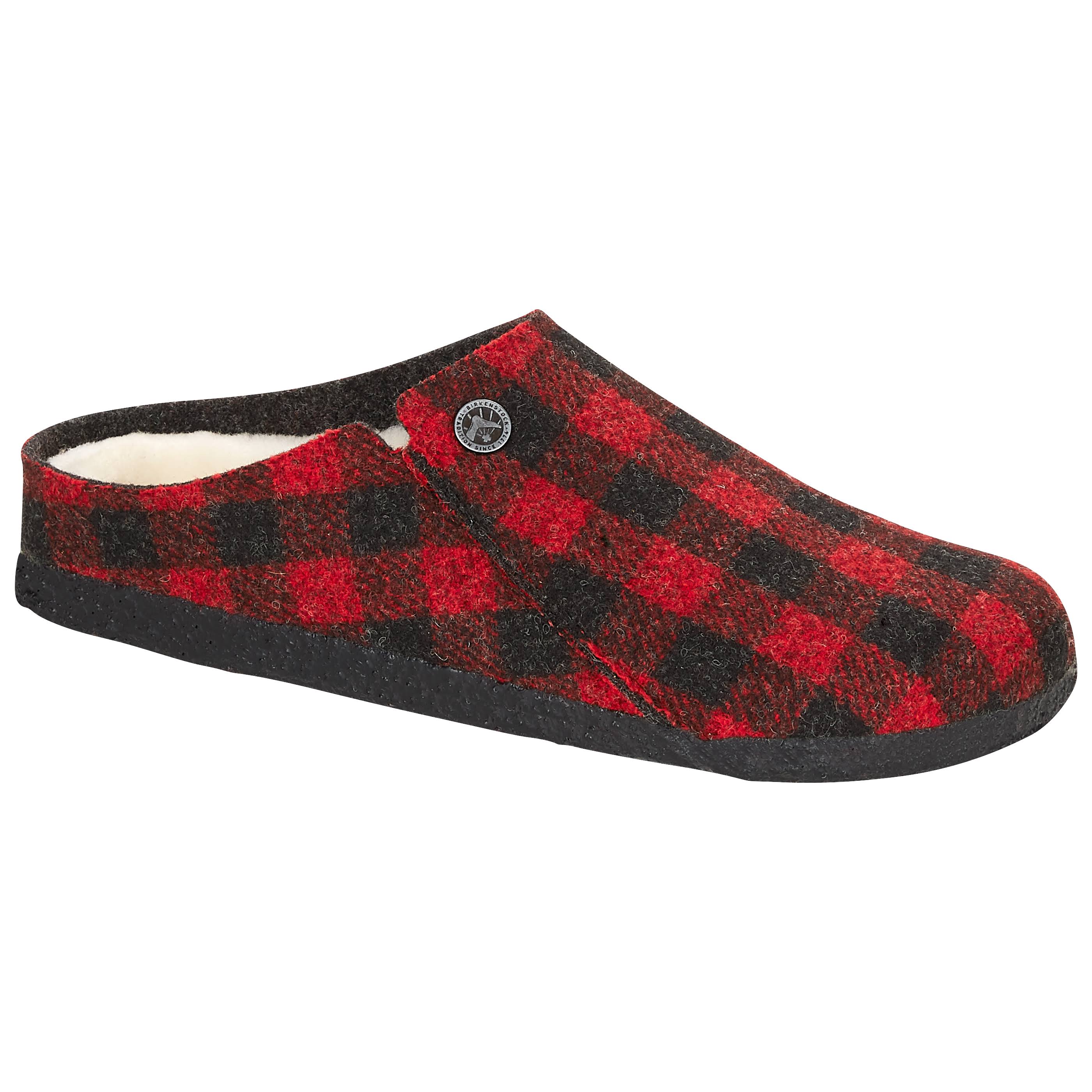 Birkenstock Zermatt Wool Felt 41.0 , Plaid Red (Unisex)