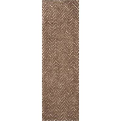 Union Rustic Manuel Deco Hand-Tufted Taupe Area Rug, Size: Runner 2'3 inch x 7'6 inch, Gray