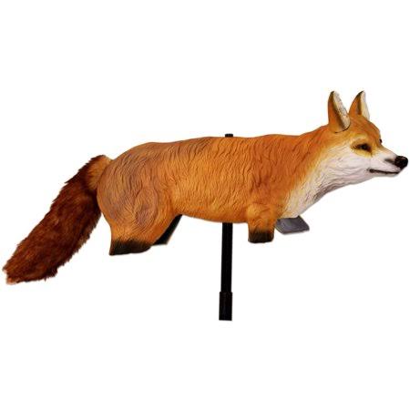 Bird-X 3D Hunting Fox Predator Decoy - Scares Small Animals, Turkey and Goose Repellent, Deer and Rabbit Deterrent, Pest Control