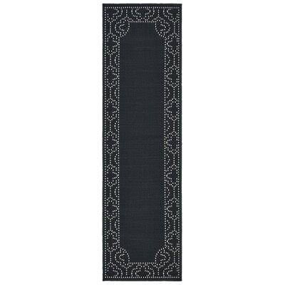 Quintin Plaid Black/Ivory Indoor/Outdoor Area Rug Birch Lane Rug Size: Runner 2&3x22 x 7&6x22