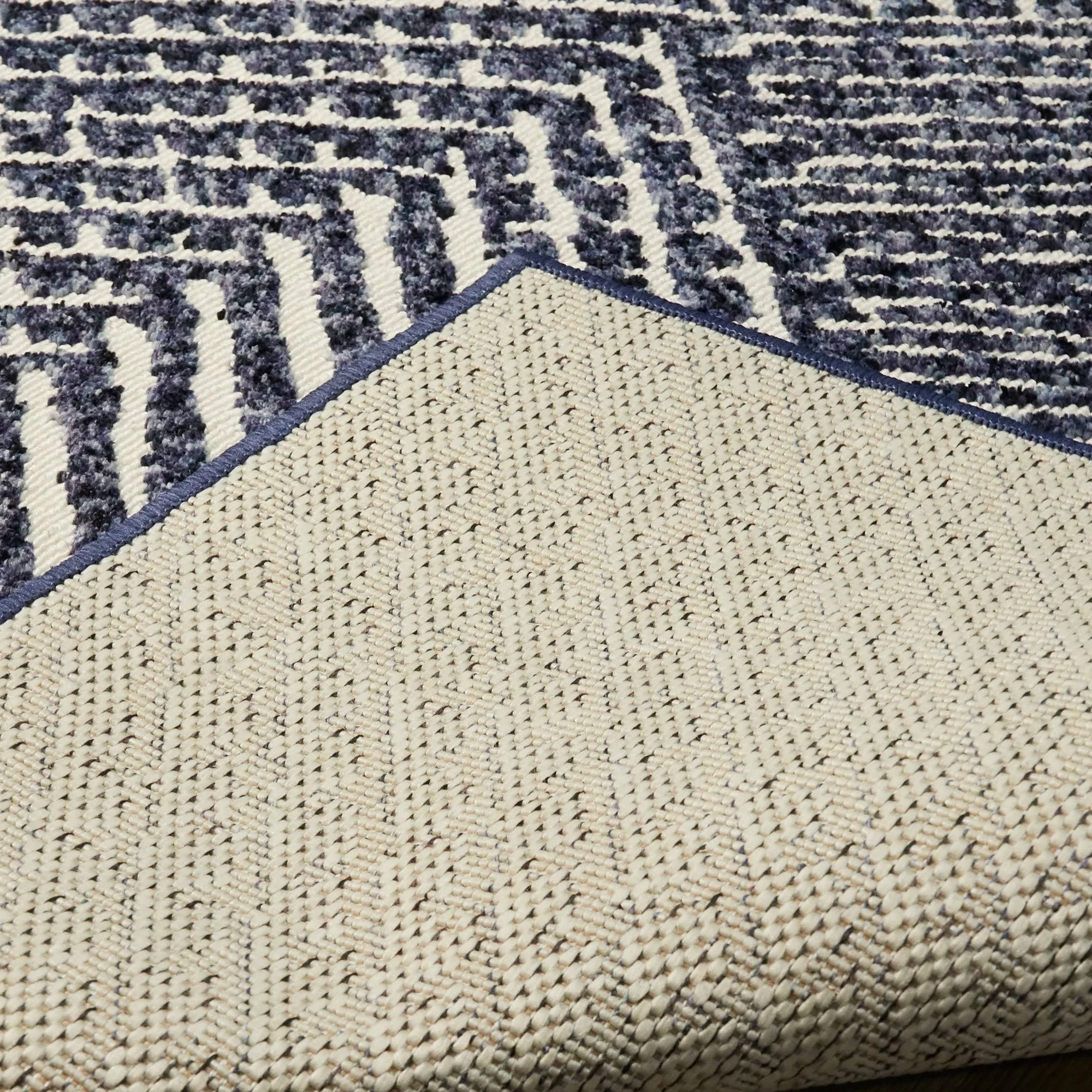 Balta Velde Navy 5 ft. x 7 ft. Abstract Area Rug, Blue