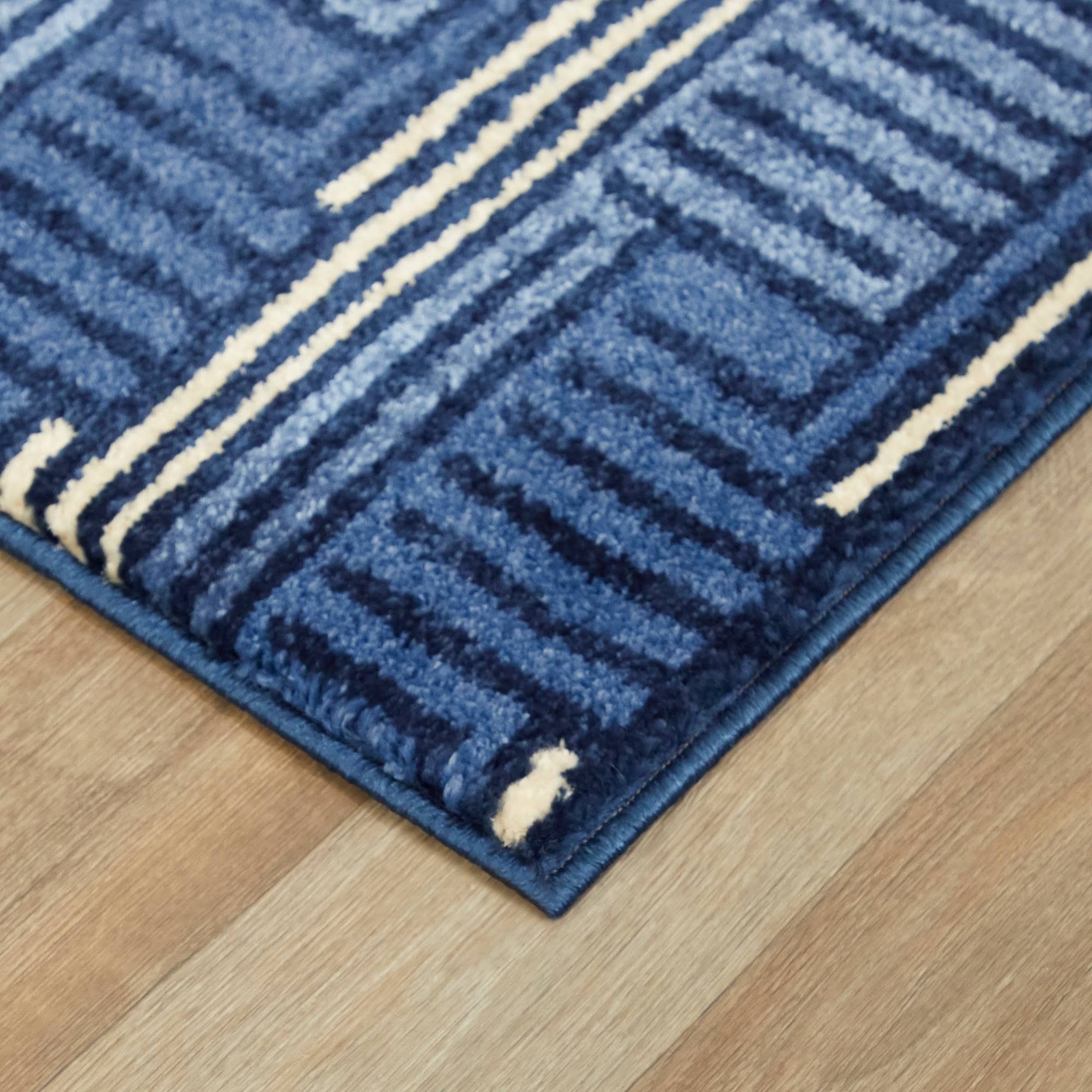 BALTA Gwynn Blue 5 ft. x 7 ft. Art Deco Striped Area Rug