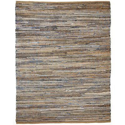 Amit Hand-Woven Brown Area Rug Rug Size: Rectangle 9& x 12&