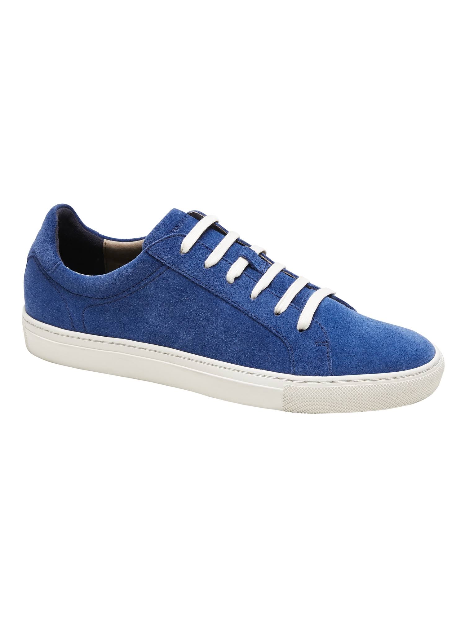 Banana Republic Men's Nicklas Suede Sneaker Blue Size 9