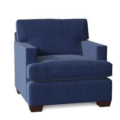 Anastagio 36x22 Wide Armchair Birch Lane Body Fabric: Spinnsol Navy