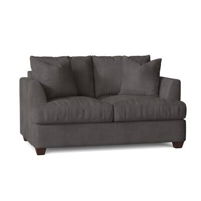Kenna 63x22 Recessed Arm Loveseat Birch Lane Body Fabric: Capri Dove