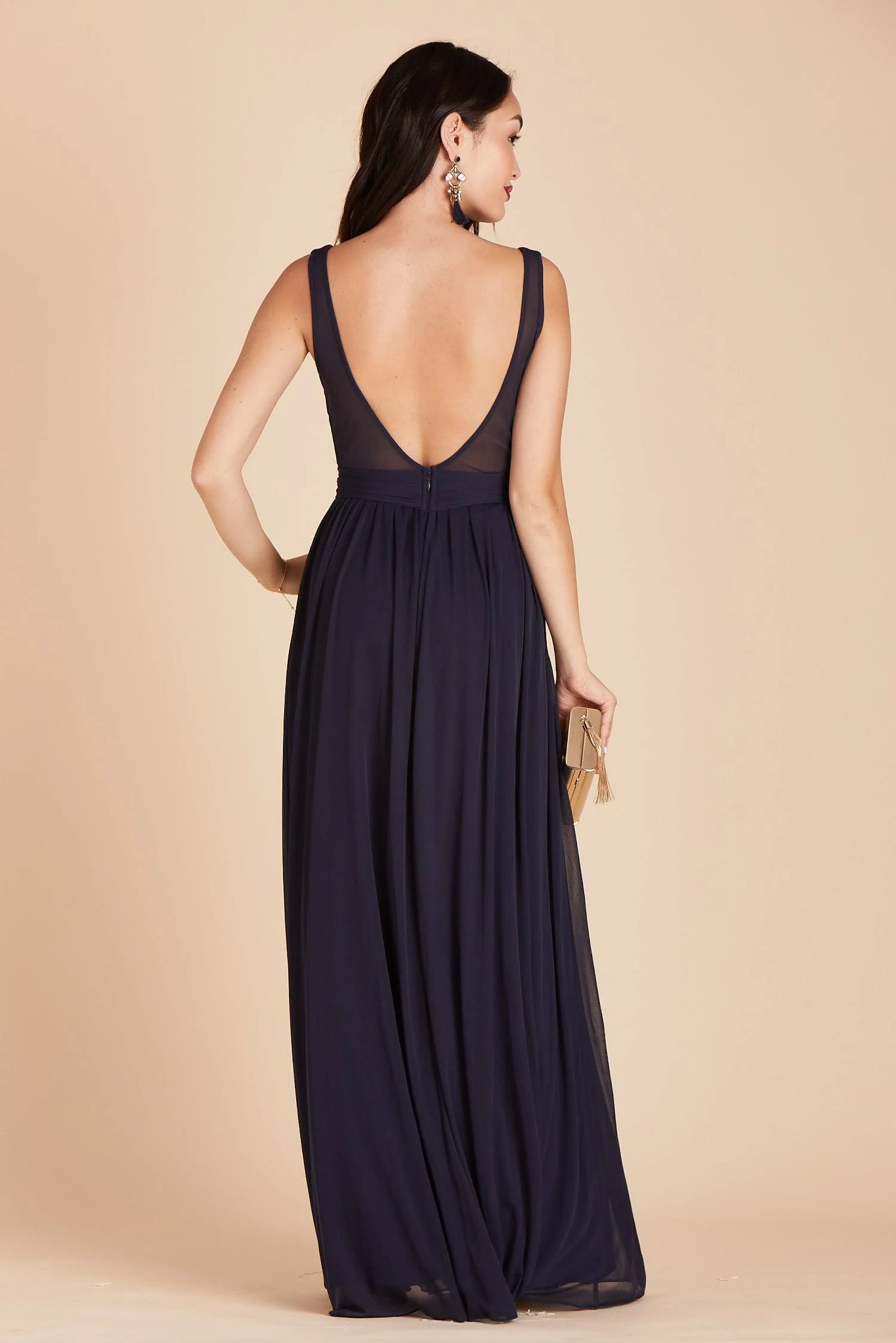 Birdy Grey Jan Bridesmaid Dress in Navy Xs / Navy