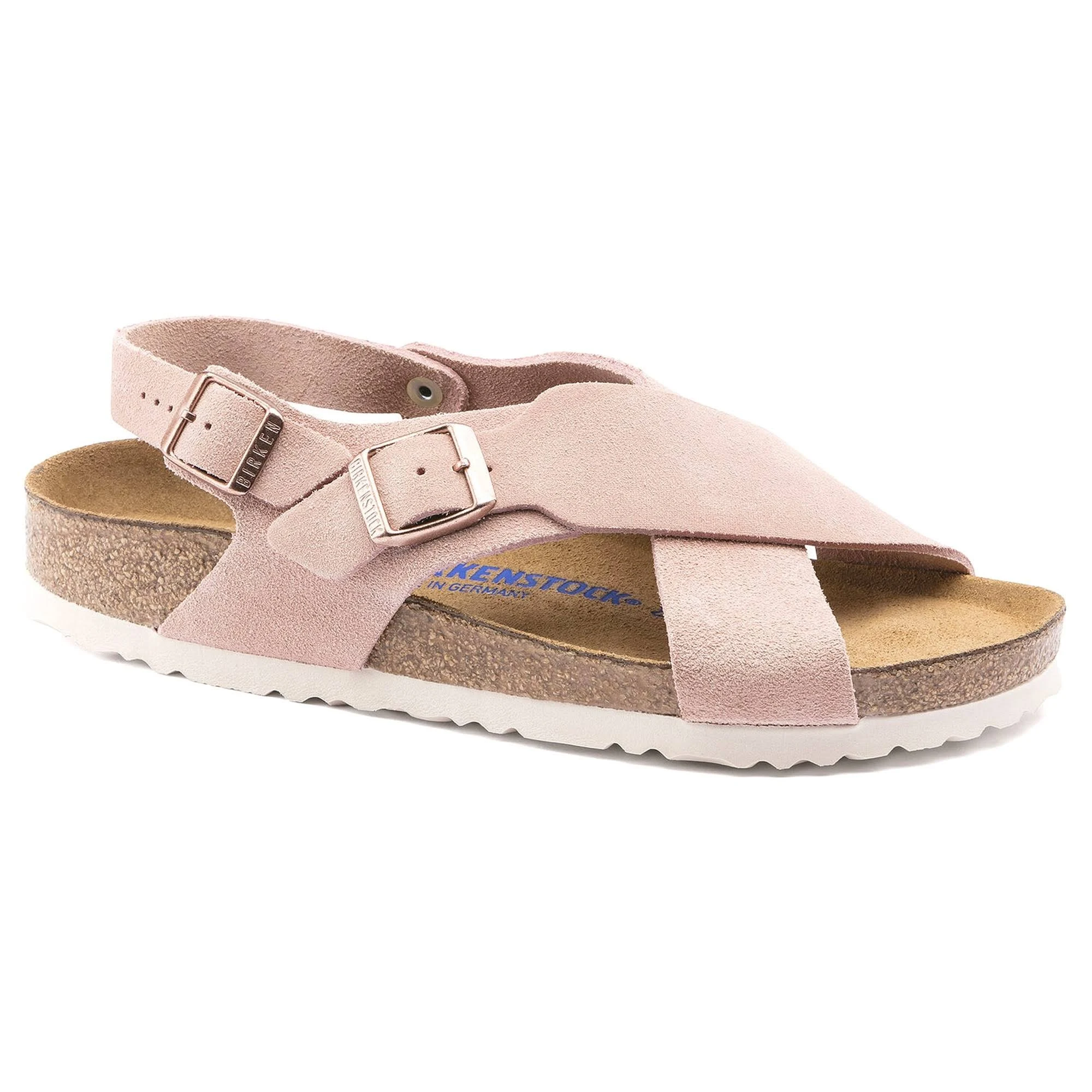 Birkenstock Tulum Suede Leather Light Rose Back-Strap Sandals