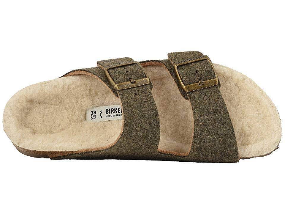 Birkenstock Arizona Happy Lamb Khaki Wool 41 N