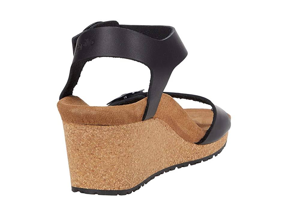 Birkenstock Women's Soley Wedge Sandals - Black Leather N / 42