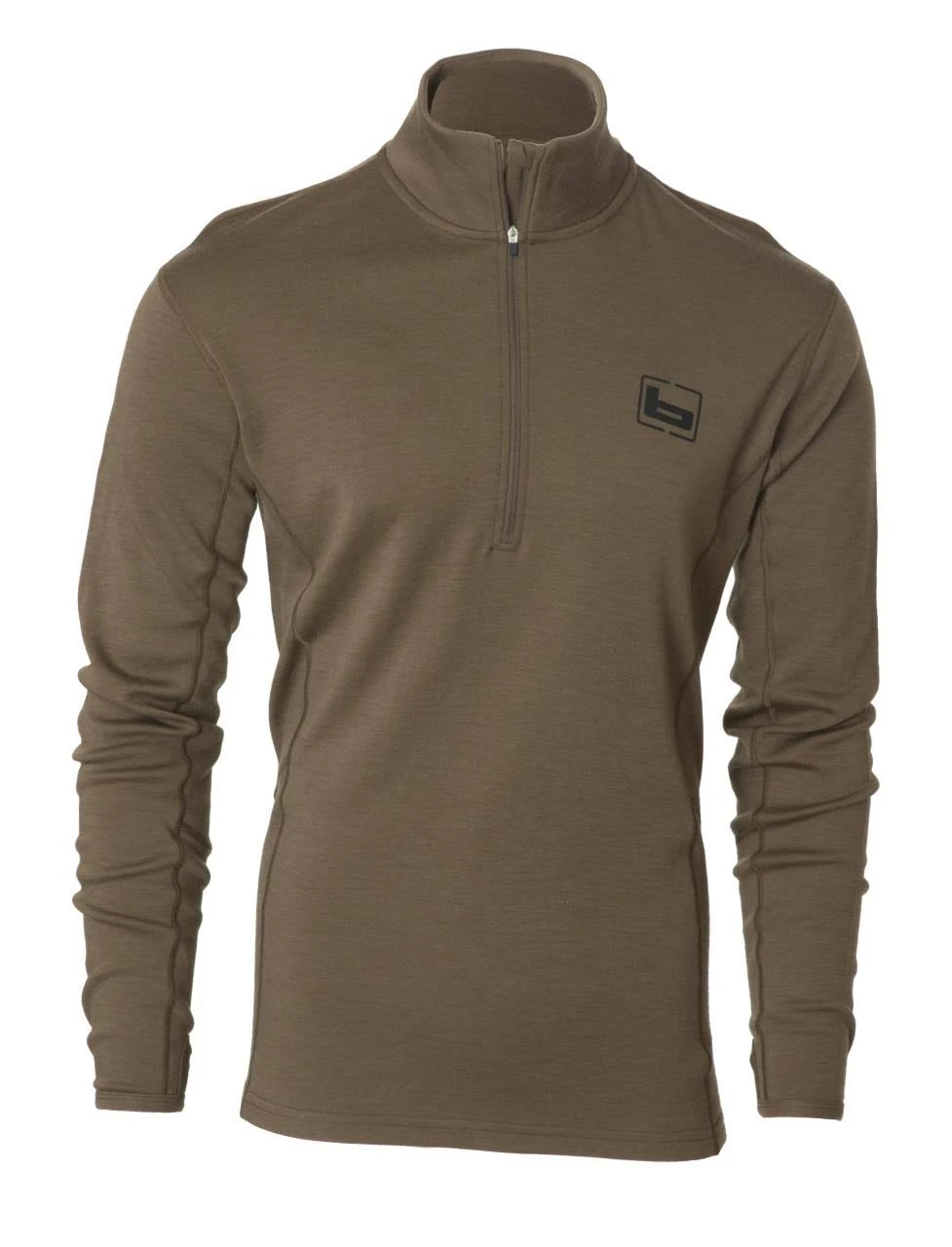 Banded Base Wool 1/4 Zip Pullover