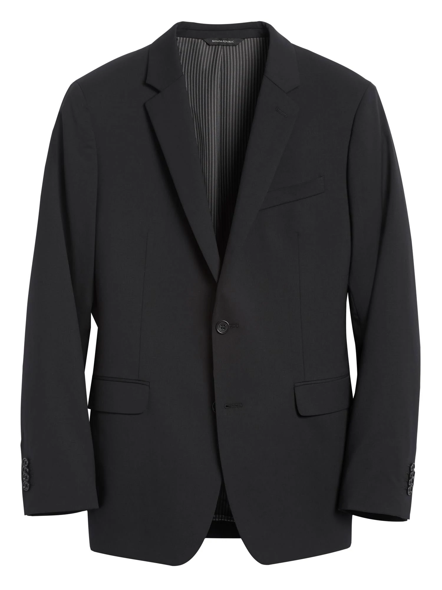 Banana Republic Men's Standard Solid Italian Wool Suit Jacket Black Size 36 Regular