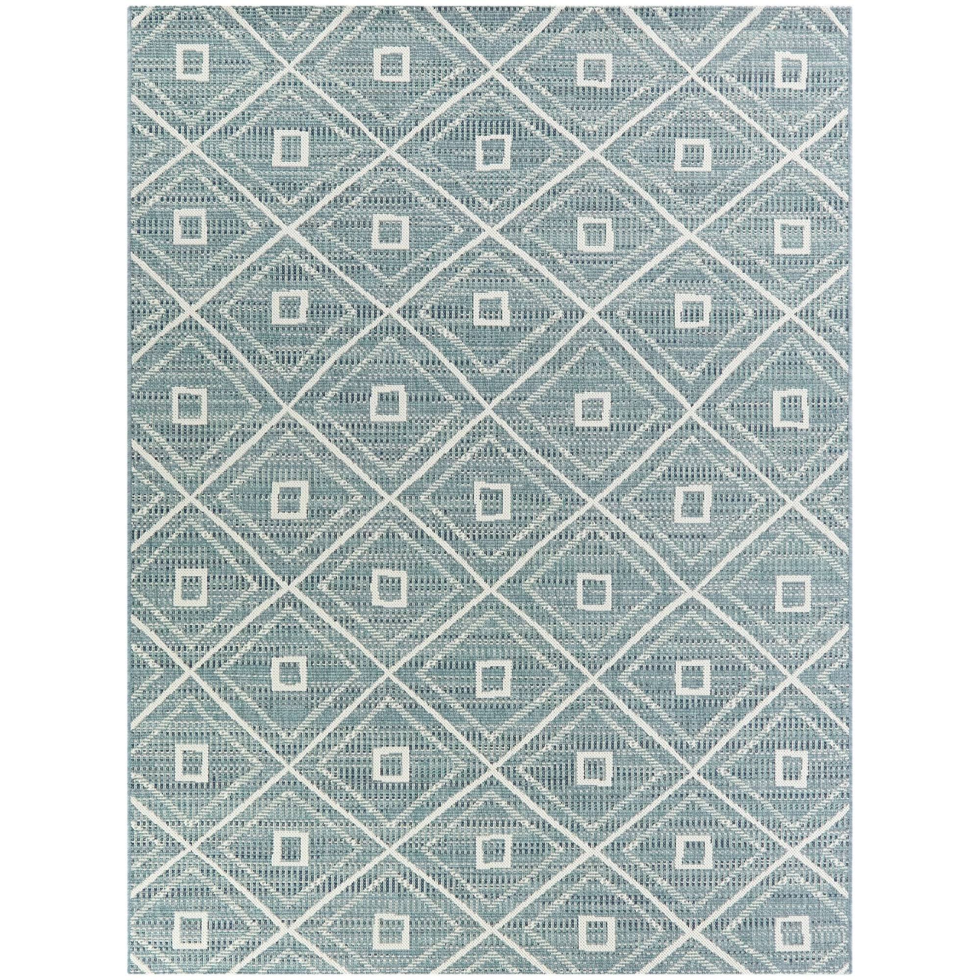 Annika Trellis Indoor/Outdoor Area Rug - 7&10x22 x 10& - Sage