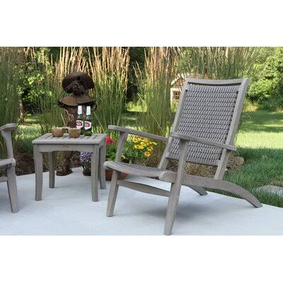Legette Patio Chair Frame Color: Gray Wash