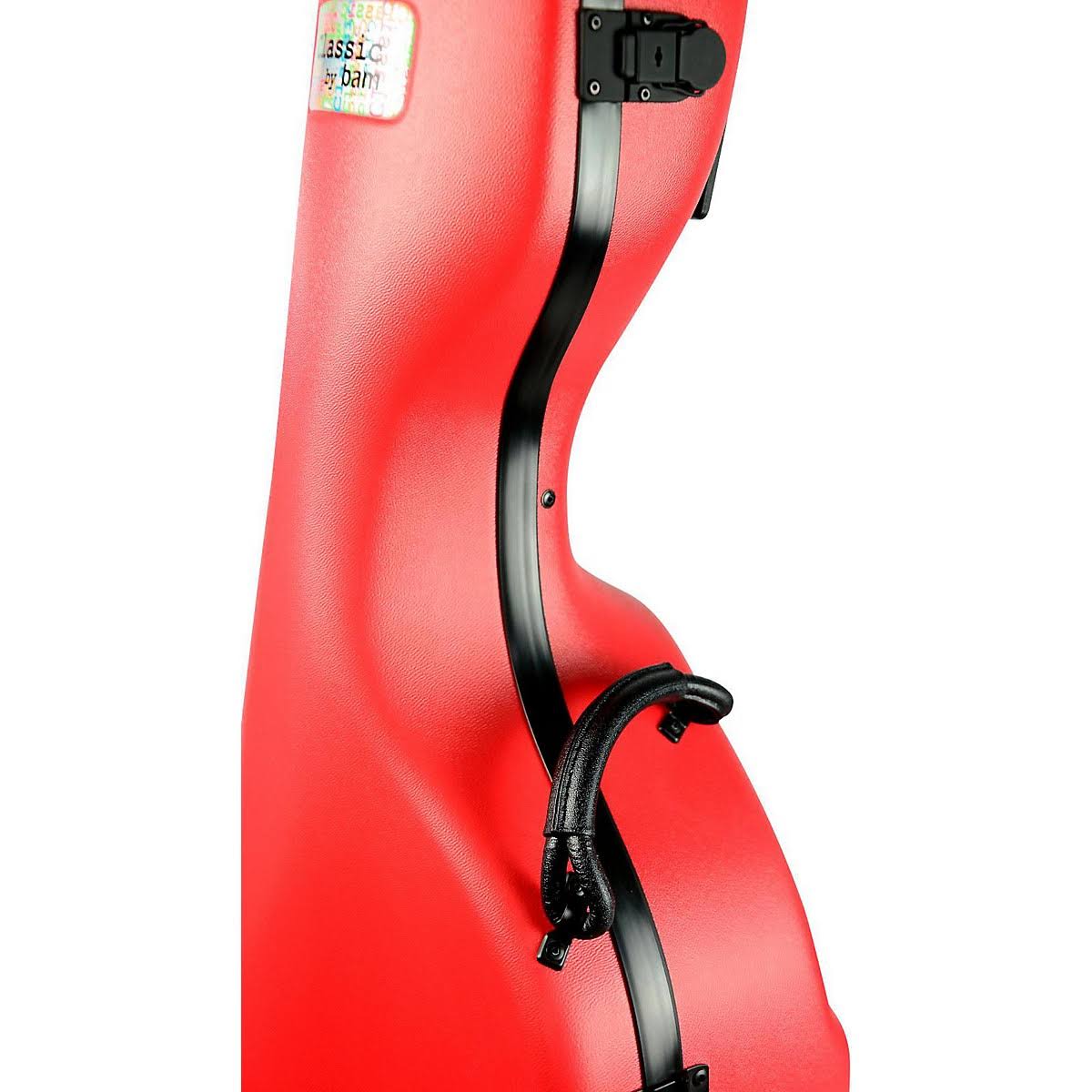 BAM 1001SW Classic Cello Case with Wheels Peony Red