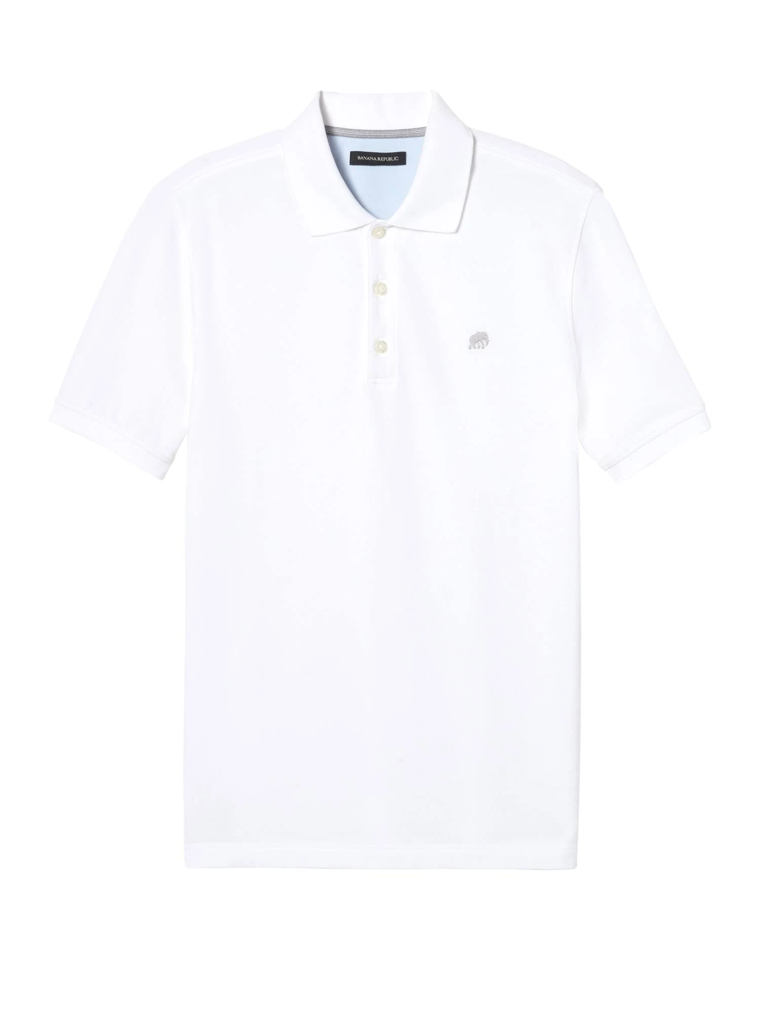 Banana Republic Men's Signature Pique Polo Shirt White Tall Size XL