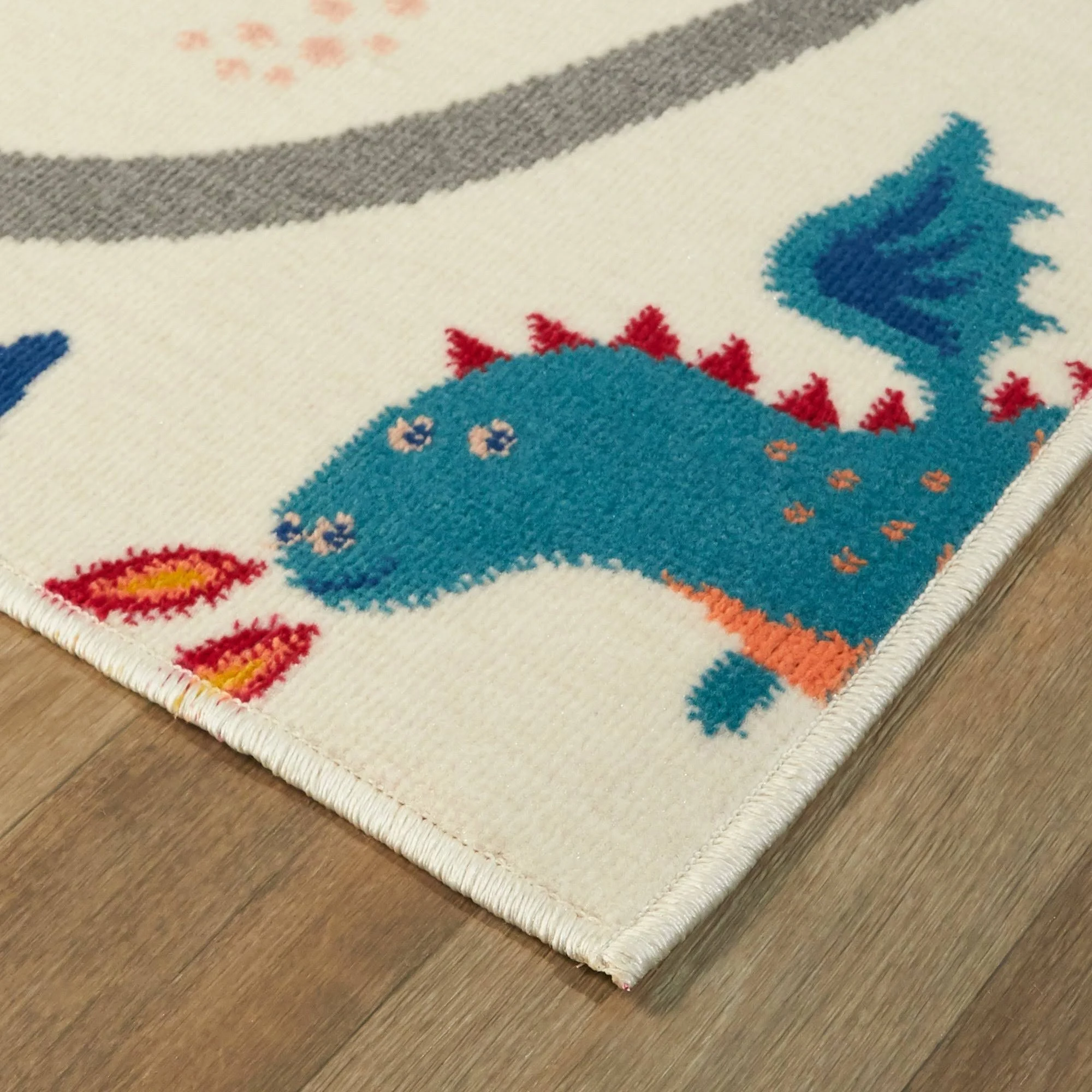Balta Fantasy Road White 4 ft. x 6 ft. Kids Area Rug