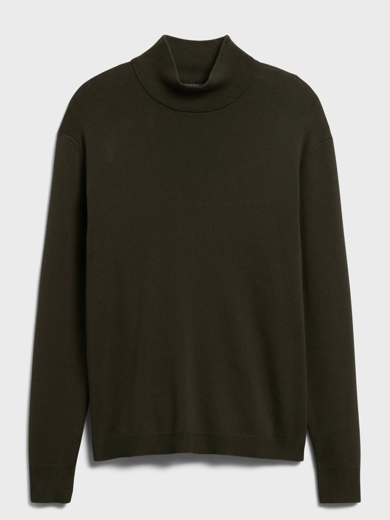 Banana Republic Men's Supima Mock-Neck Sweater So Shady Green Size M