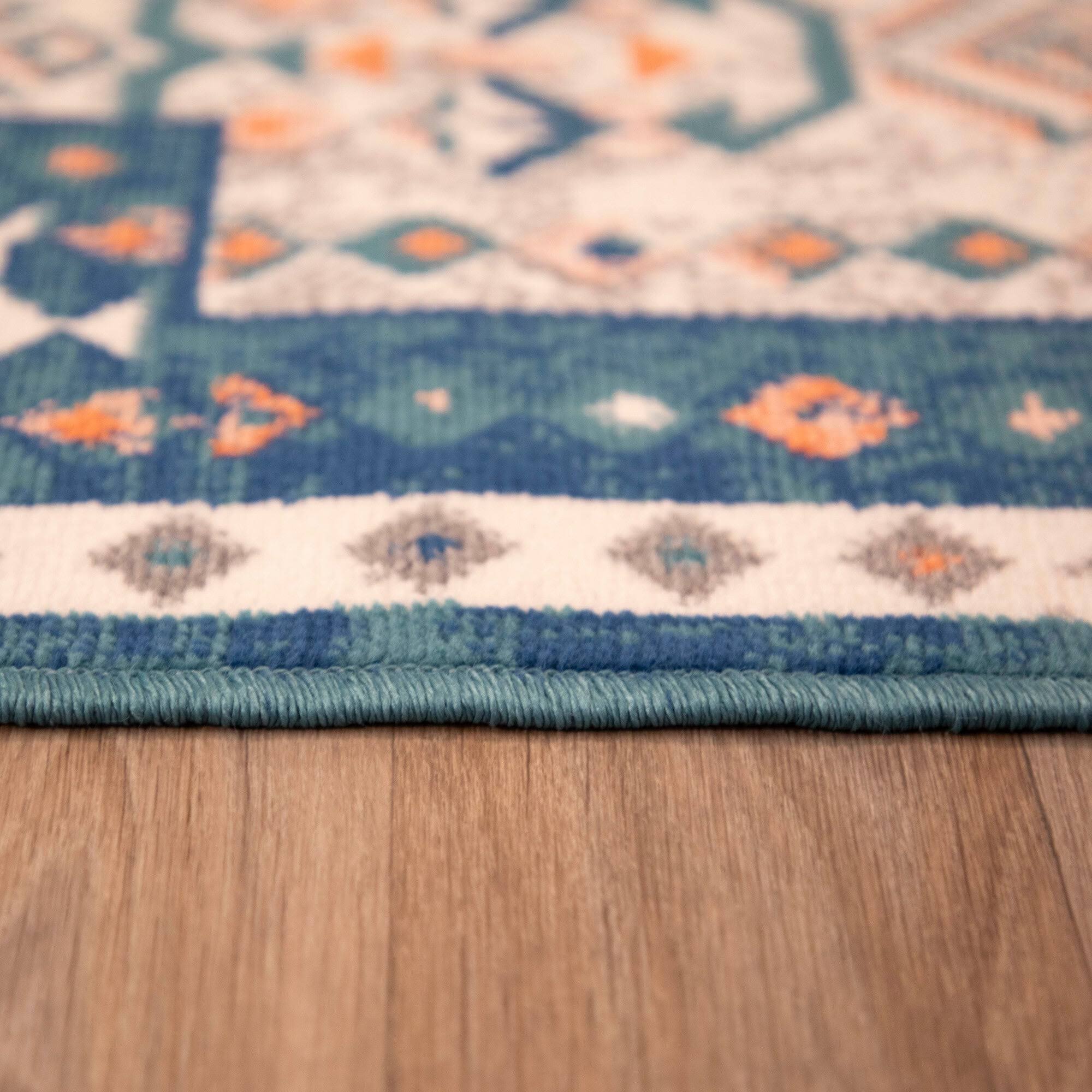 Semih Oriental Medallion Area Rug - 2' x 7' Runner - Taupe