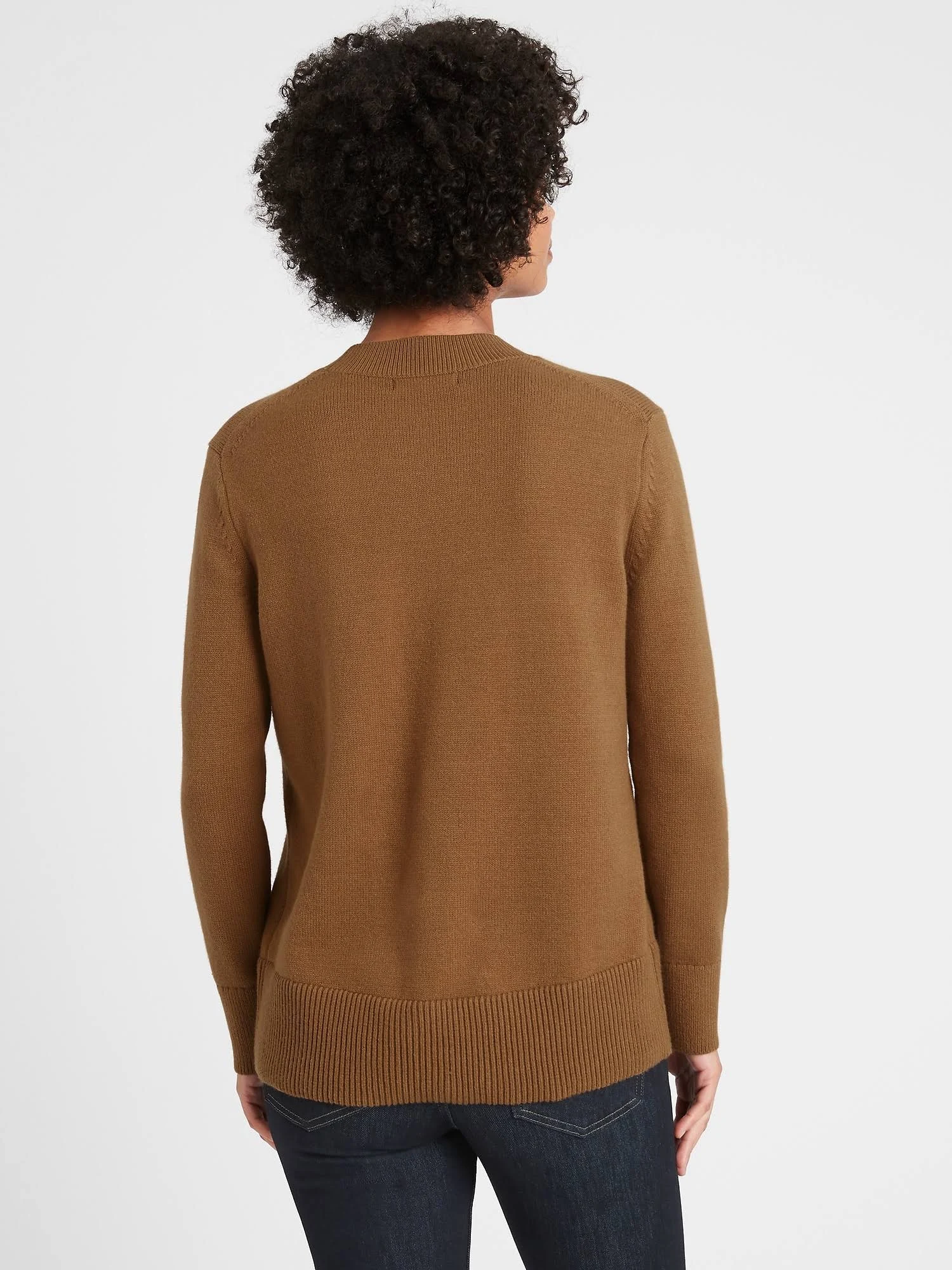 Banana Republic Women's Relaxed Chunky Sweater Brown Sugar Size S