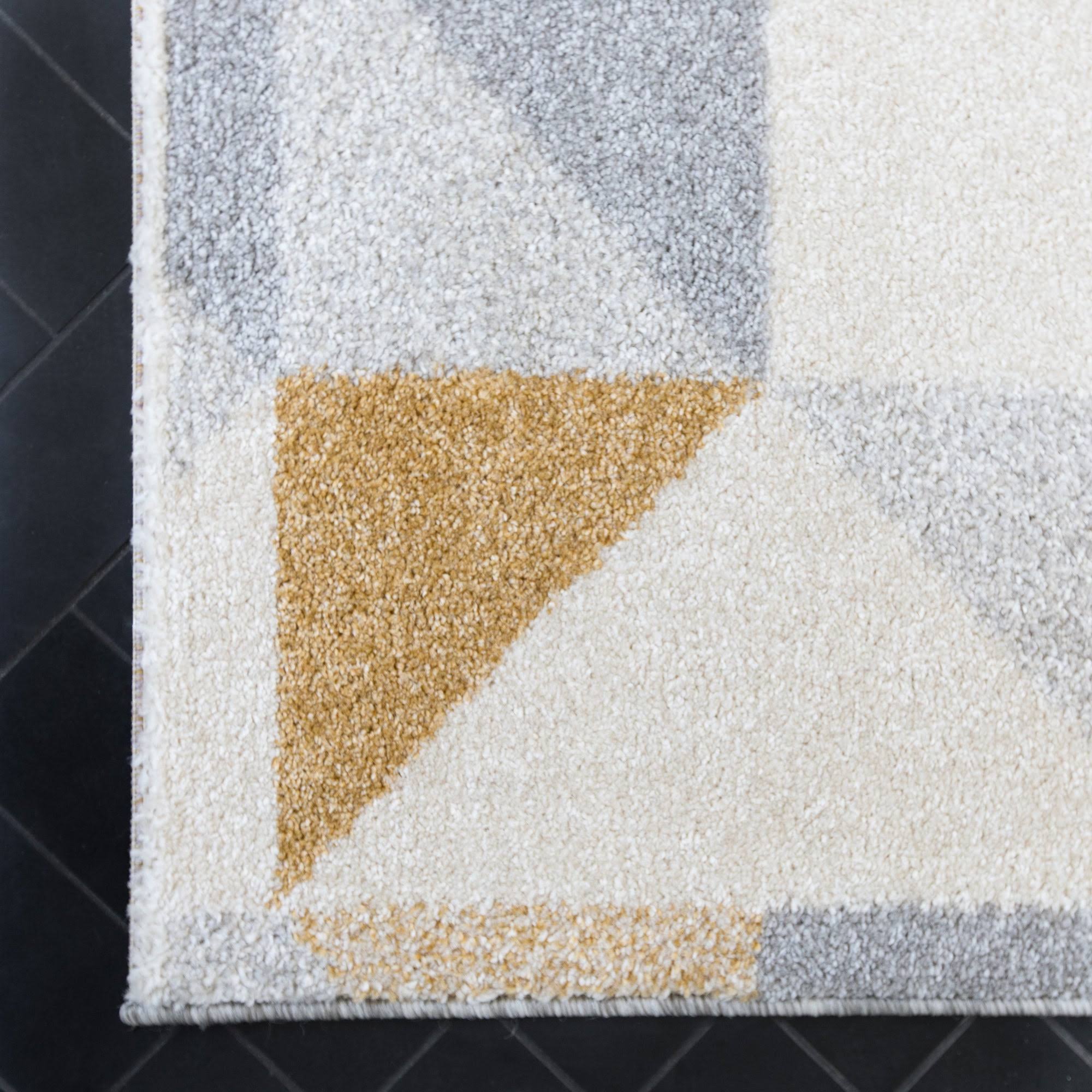 BALTA Larisa Blue 2 ft. x 7 ft. Geometric Runner Rug