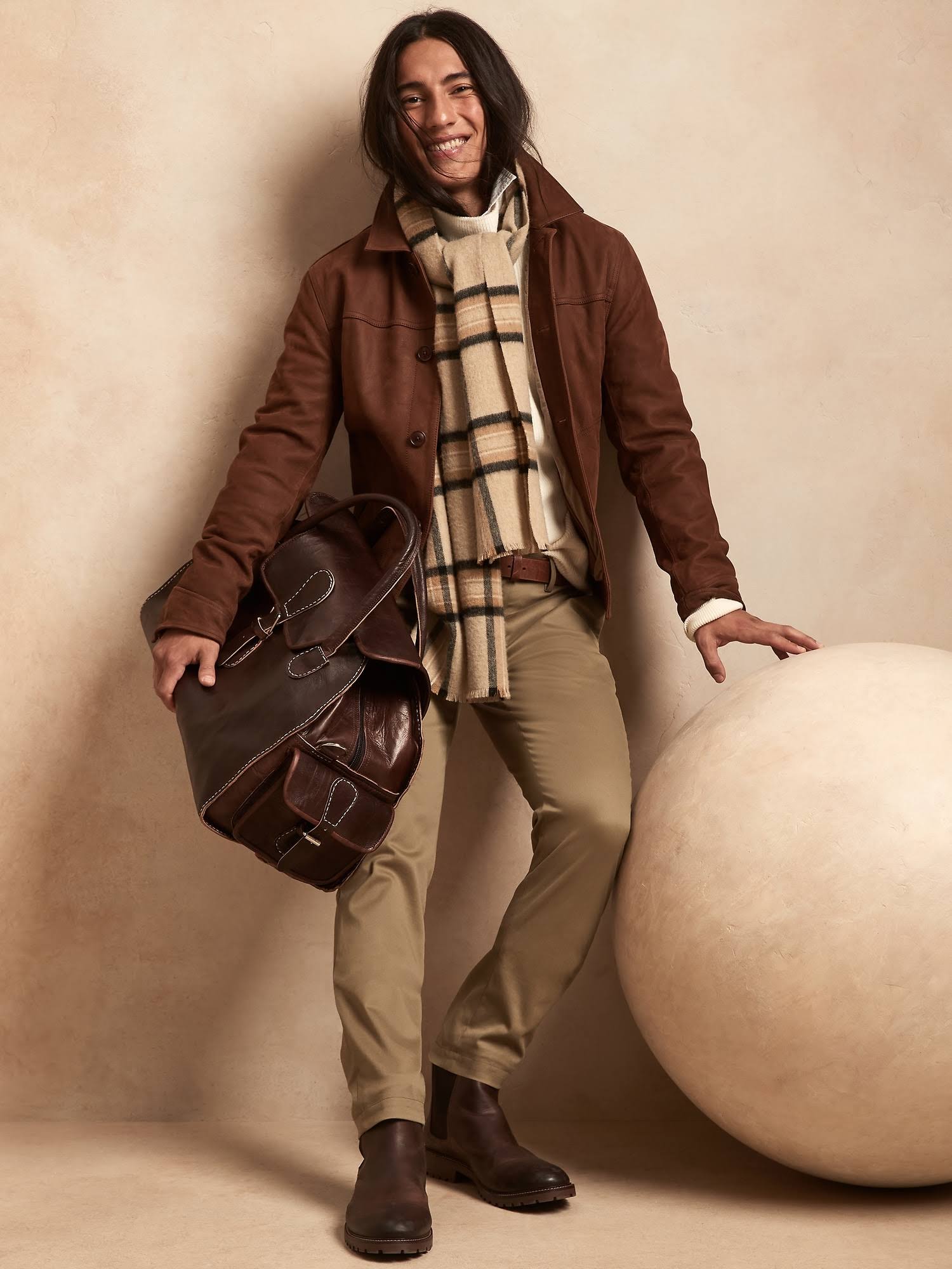 Banana Republic Men's Skinny Rapid Movement Chino Pant Airforce Khaki Size 34W 34L