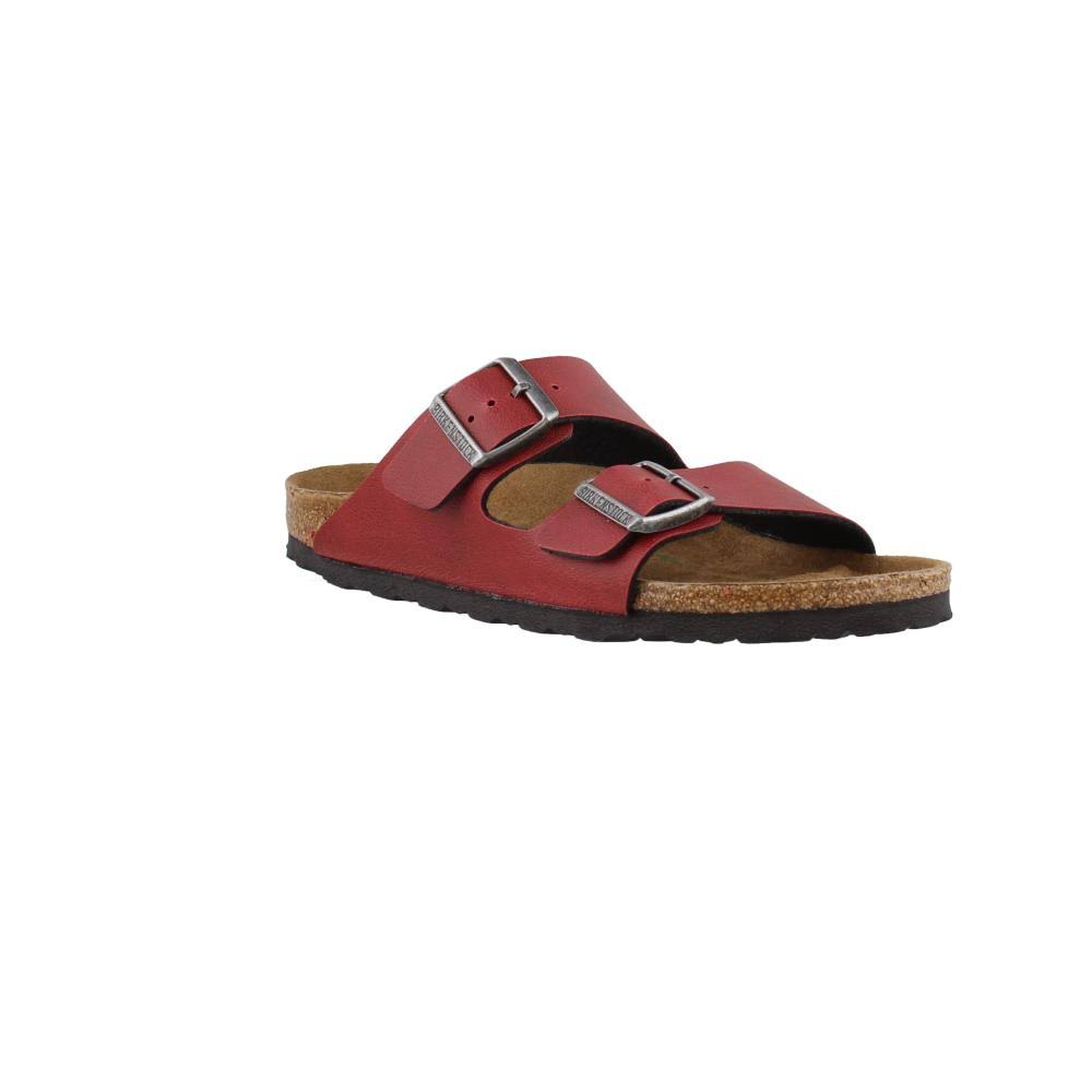 Women's Birkenstock Arizona Birko-Flor Slide Sandal, Size 9-9.5US / 40EU D - Burgundy