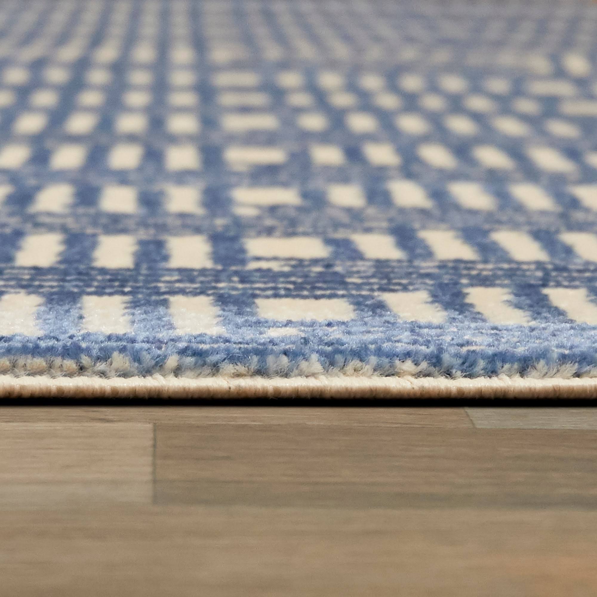 BALTA Gwynn Blue 5 ft. x 7 ft. Art Deco Striped Area Rug