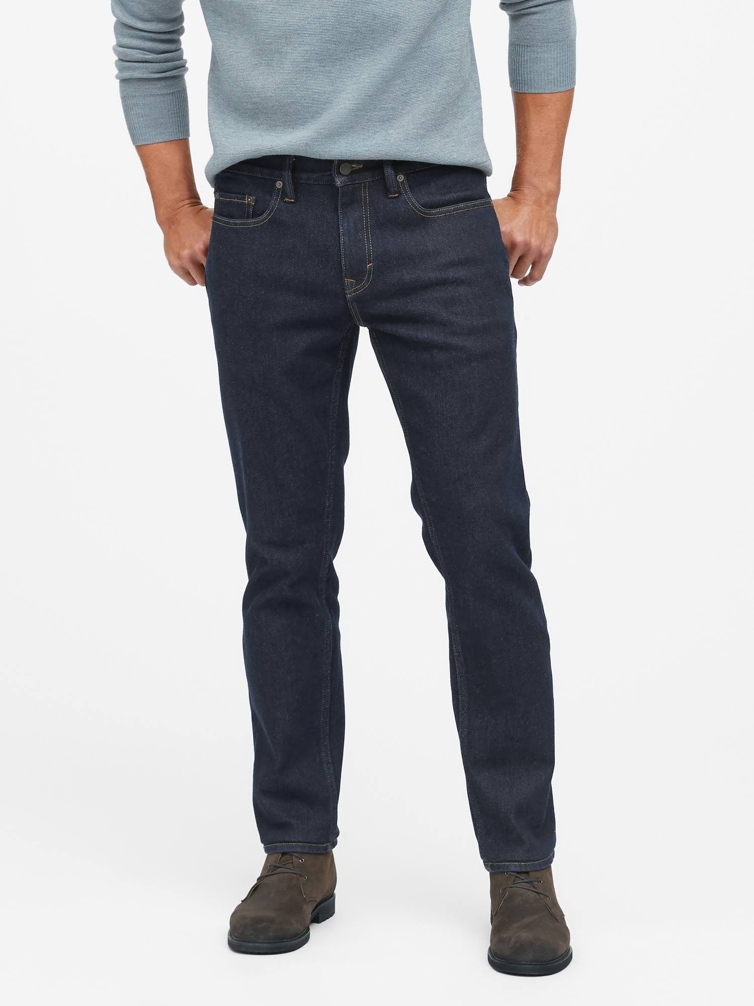 Banana Republic Men's Straight Legacy Jean Rinse Dark Wash Size 30W 32L